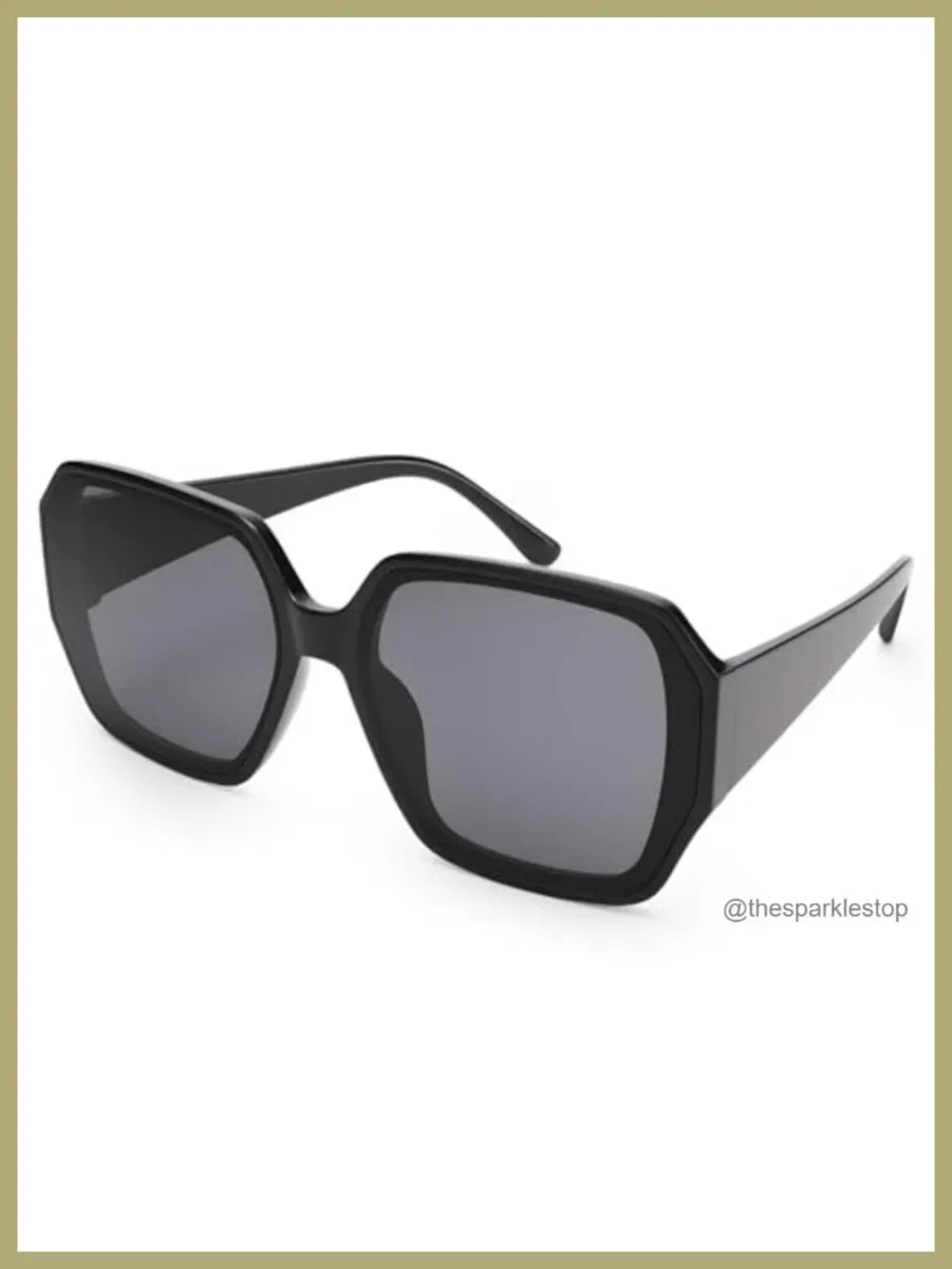 Oversized Square Sunglasses for Women Trendy UV400 Protection